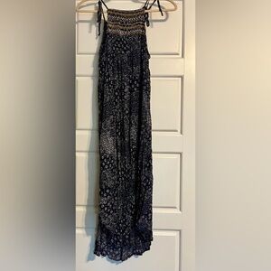 Tie strap midi dress